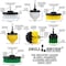 Drill Brush Power Scrubber By Useful Products 5 in W 8 in L Brush, Variety W4C-Y4CO-G52-S-QC-DB - alternate 4